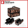 Leopard Fashionable Aluminum Cosmetic Organizer Case False Eyelash Case Makeup Kit